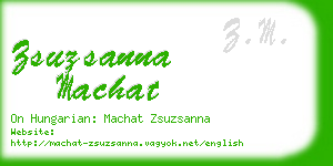 zsuzsanna machat business card